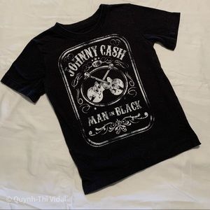 Johnny Cash Man in Black Toddler Boys T-Shirt